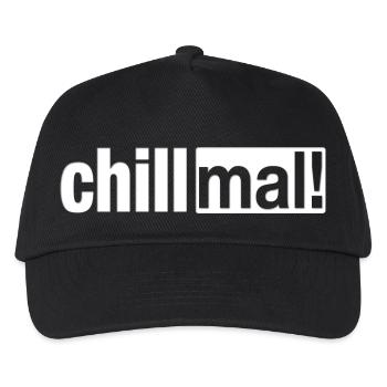 Chill mal! - Kinder Basecap - Schwarz - Vorne