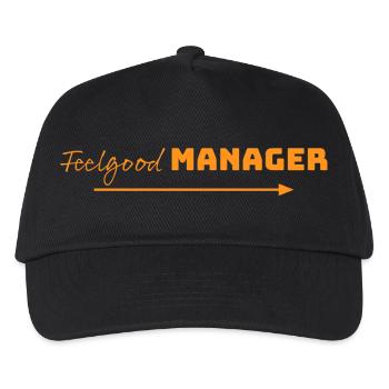 Design Feelgood Manager orange arrow - Kids’ Baseball Cap - black - Front