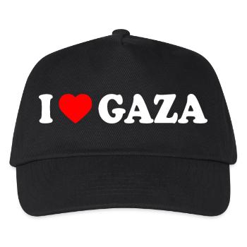 I love gaza - Kinder Basecap - Schwarz - Vorne