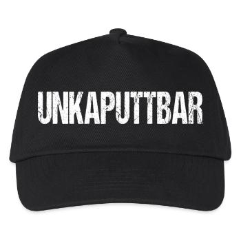 UNKAPUTTBAR - Kinder Basecap - Schwarz - Vorne