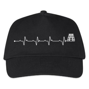 Heartbeat Mesoamerican pyramids - Kids’ Baseball Cap - black - Front