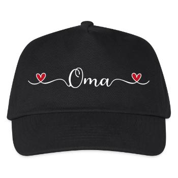 Oma - Kinder Basecap - Schwarz - Vorne