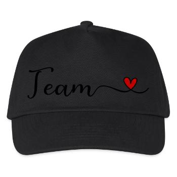 Team - Kids’ Baseball Cap - black - Front