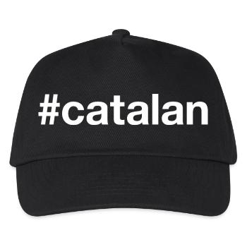 CATALAN Katalanisch Hashtag - Kinder Basecap - Schwarz - Vorne