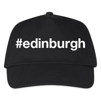 EDINBURGH Hashtag - Kinder Basecap - Schwarz - Vorne