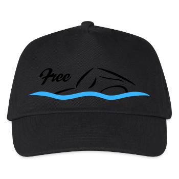 Freestyle Swimming - Kids’ Baseball Cap - black - Front