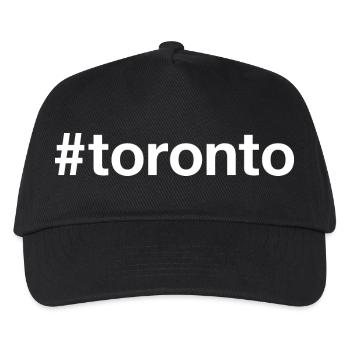 TORONTO Canada Kanada Hashtag - Kinder Basecap - Schwarz - Vorne