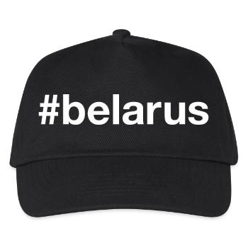 BELARUS Weissrussland Hashtag - Kinder Basecap - Schwarz - Vorne