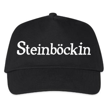 Steinböckin Weiblicher Steinbock - Kinder Basecap - Schwarz - Vorne