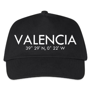 Valence Espagne Coordonnées Latitude Longitude - Casquette de baseball Enfant - noir - Devant