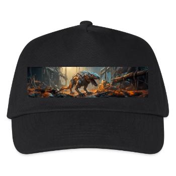 Mischung aus Apocalypse-Mutant, Riesengürteltier und Wolf - Kinder Basecap - Schwarz - Vorne