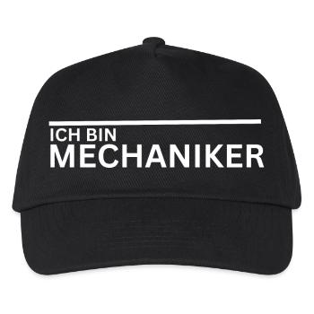 ich bin mechaniker - Kinder Basecap - Schwarz - Vorne
