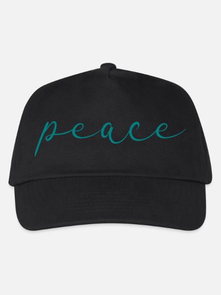 paix - Casquette de baseball Enfant - noir