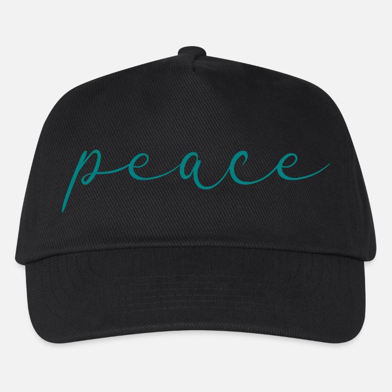 paix - Casquette de baseball Enfant - noir
