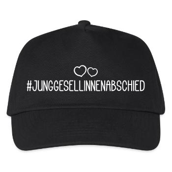 Junggesellinnenabschied Herz - Kinder Basecap - Schwarz - Vorne
