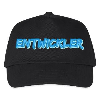 Entwickler als Job - Kinder Basecap - Schwarz - Vorne