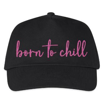 Born to chill - Kids’ Baseball Cap - black - Front