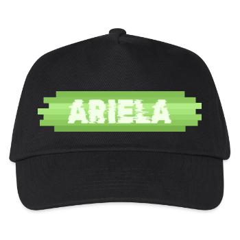 Ariela als Geschenkidee - Kinder Basecap - Schwarz - Vorne