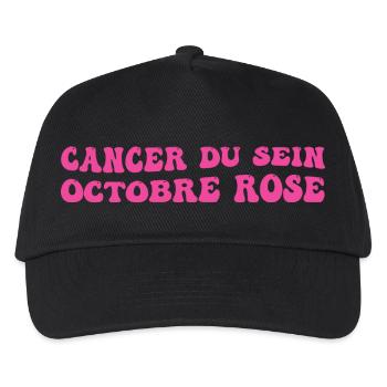 Breast Cancer Pink October - Kids’ Baseball Cap - black - Front