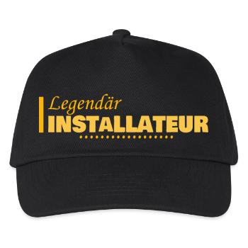 Beruf Installateur - Kinder Basecap - Schwarz - Vorne