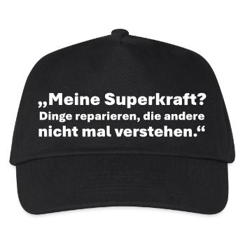 Dinge reparieren die andere nicht mal verstehen - Kinder Basecap - Schwarz - Vorne