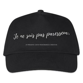 Lazy - Kids’ Baseball Cap - black - Front