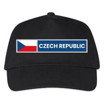 Czech National Flag - Kids’ Baseball Cap - black - Front