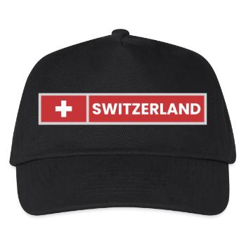 Switzerland National Flag - Kids’ Baseball Cap - black - Front