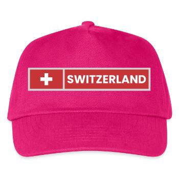 Switzerland National Flag - Kids’ Baseball Cap - fuchsia - Front