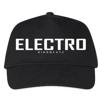 Electro - Kinder Basecap - Schwarz - Vorne