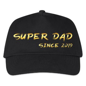 Super Dad since 2019 - Kids’ Baseball Cap - black - Front