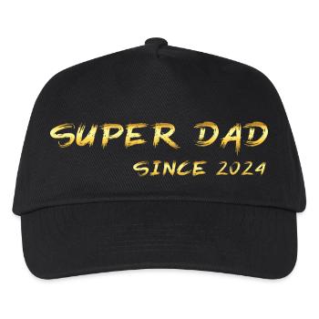Super Dad since 2024 - Kids’ Baseball Cap - black - Front