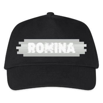 Name Romina - Kinder Basecap - Schwarz - Vorne