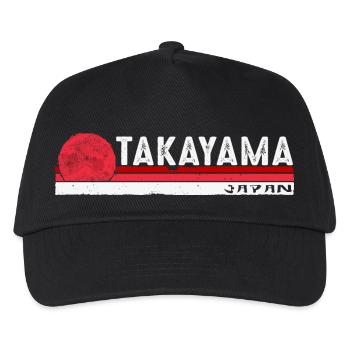 Takayama Japan Vintage Design für Kultur und Kultur - Kinder Basecap - Schwarz - Vorne