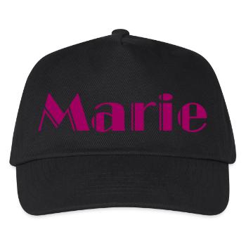 Marie Vorname Geschenk - Kinder Basecap - Schwarz - Vorne