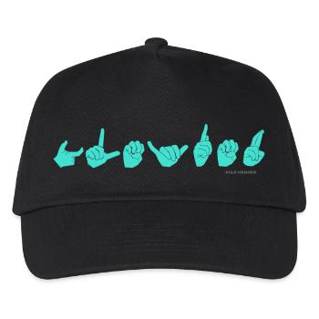 GLEYFER turquoise - Kids’ Baseball Cap - black - Front