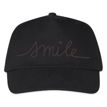 Sourire - Casquette de baseball Enfant - noir - Devant