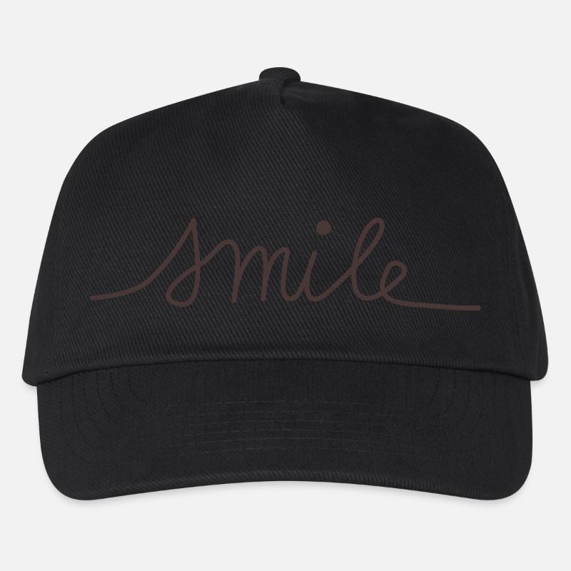 Smile - Kinder Basecap - Schwarz
