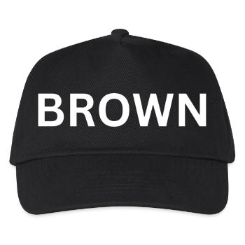 Name Brown - Kinder Basecap - Schwarz - Vorne