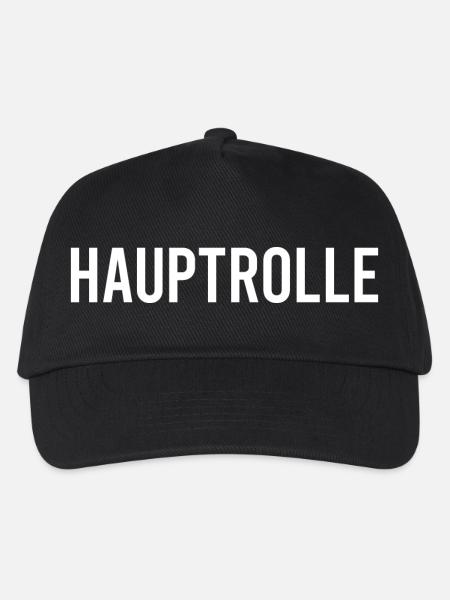 HAUPTROLLE Main role - Kinder Basecap - Schwarz