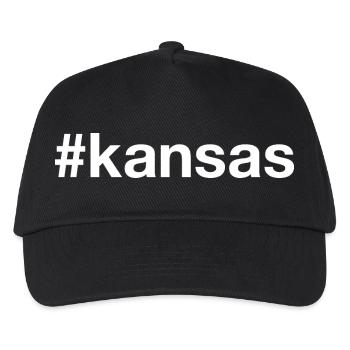 KANSAS Hashtag - Kids’ Baseball Cap - black - Front