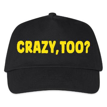 Aussi fou - Casquette de baseball Enfant - noir - Devant