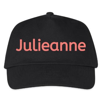 Julieanne - Kinder Basecap - Schwarz - Vorne
