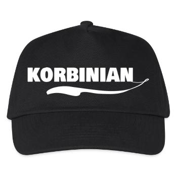 First name korbinian - Kids’ Baseball Cap - black - Front