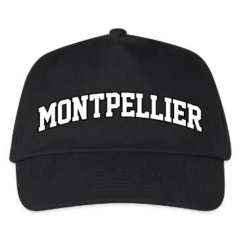 Montpellier-Logo: Mediterranes College-Design - Kinder Basecap - Schwarz - Vorne