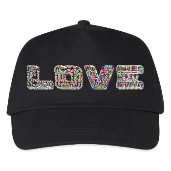 Love - Kinder Basecap - Schwarz - Vorne