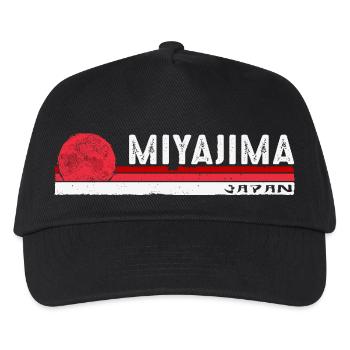 Miyajima Japan Retro Design for Scenic Island - Kids’ Baseball Cap - black - Front