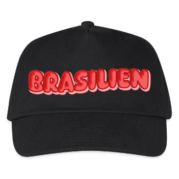 Urlaub Brasilien - Kinder Basecap - Schwarz - Vorne