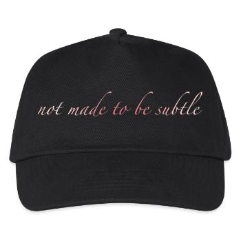 pas fait pour être subtil - Casquette de baseball Enfant - noir - Devant