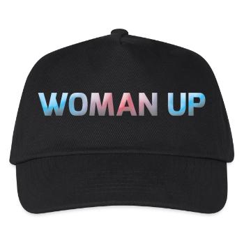 Woman Up - Kinder Basecap - Schwarz - Vorne